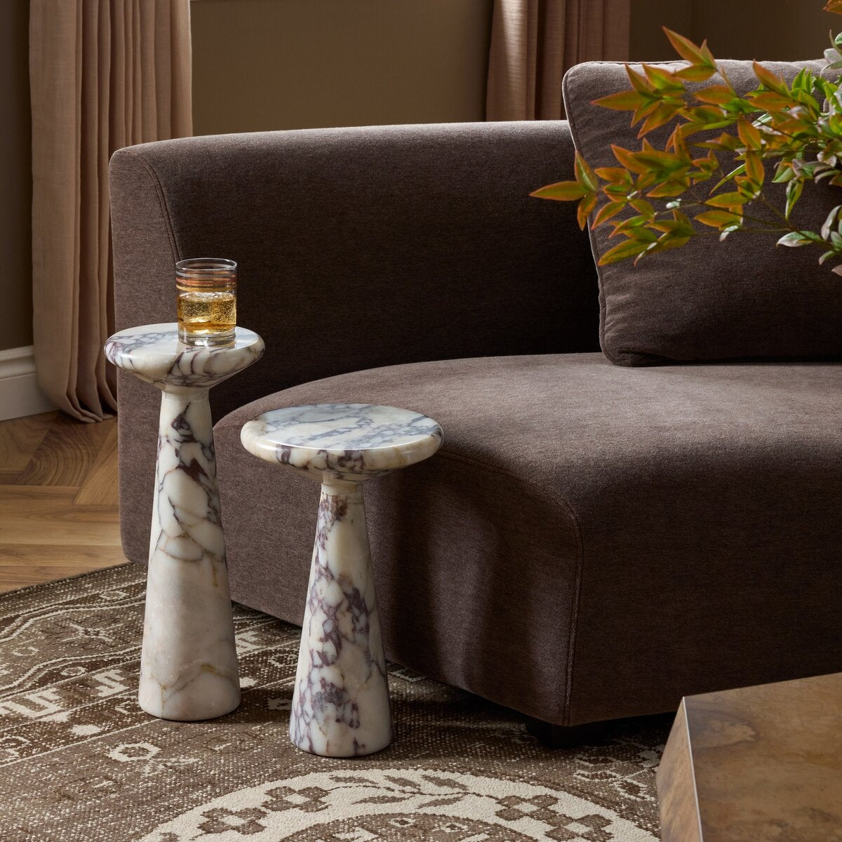 Ravine Marble Accent Table- Set Of 2