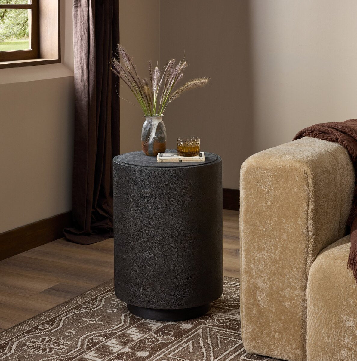 Crosby Shagreen Side Table