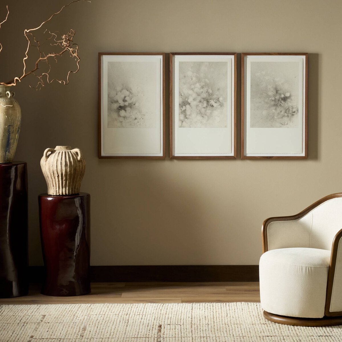 Breath Drawing Triptych by Adrián White