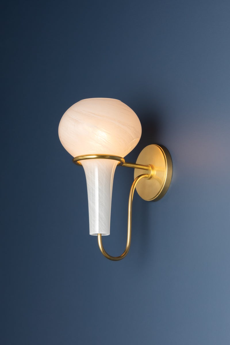 adams corner wall sconce
