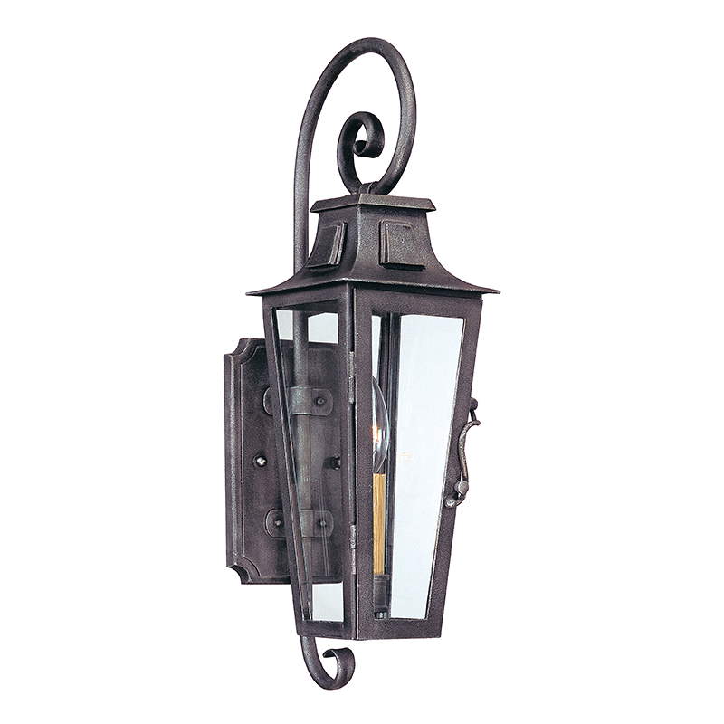 parisian square exterior wall sconce