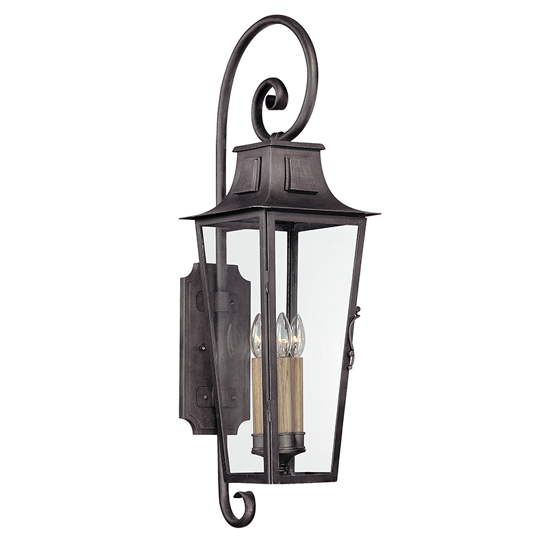parisian square exterior wall sconce