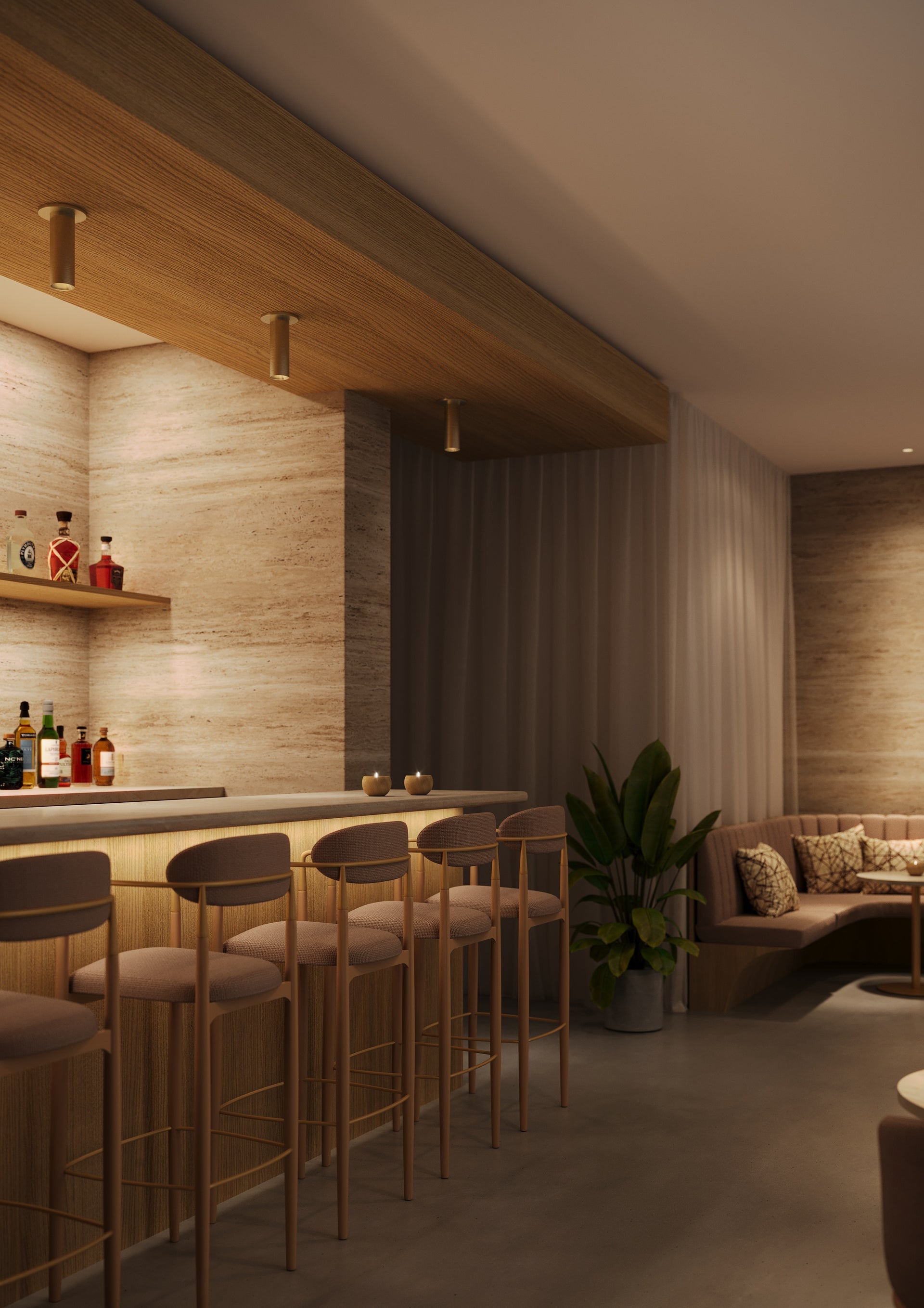 luxe 2" cylinder flush mount