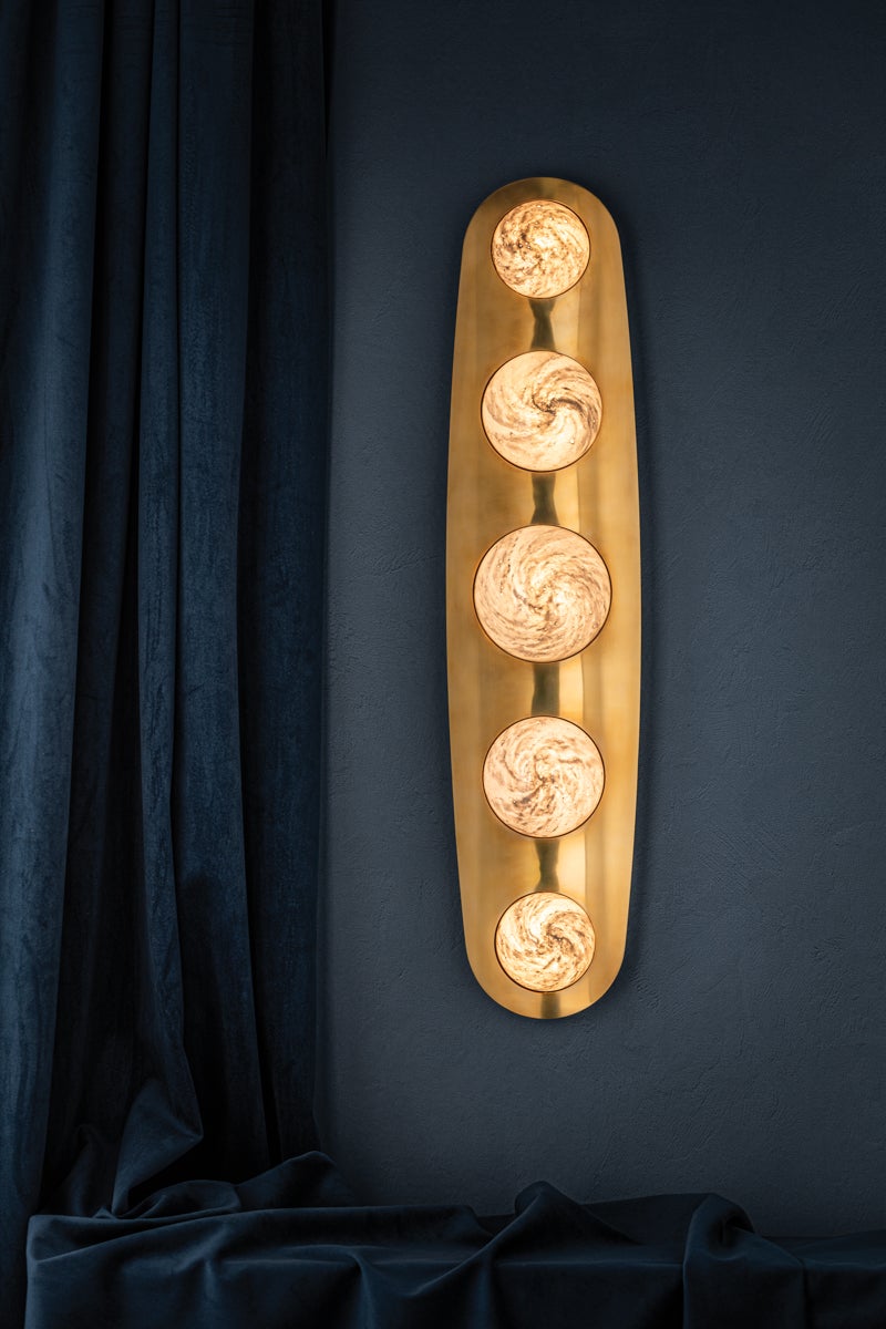 bezel wall sconce