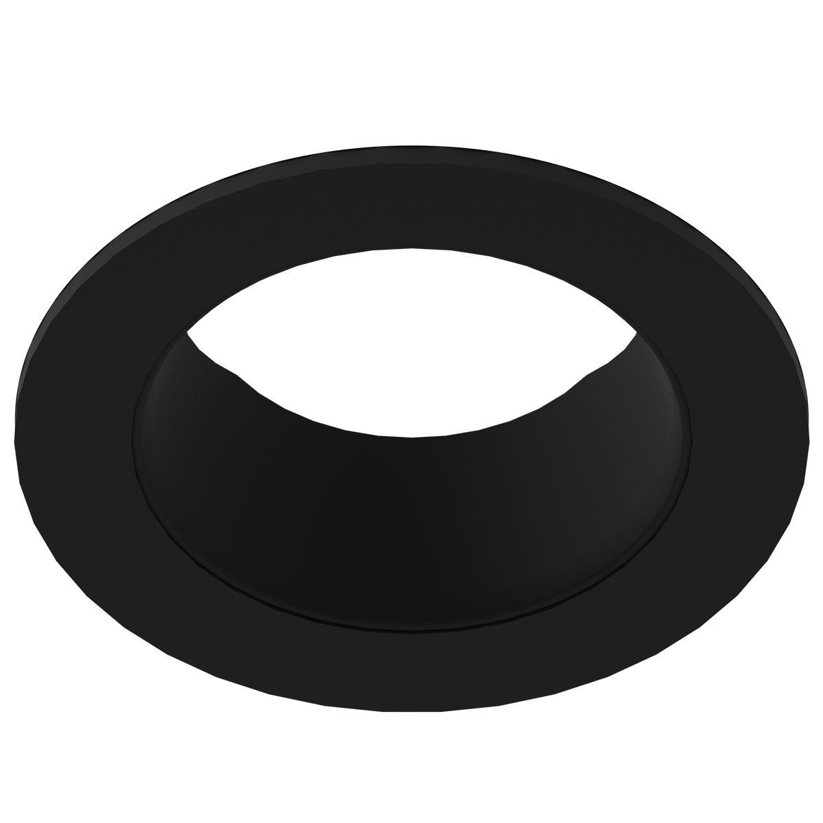 eco-downlight 3" adjustable round trim, black