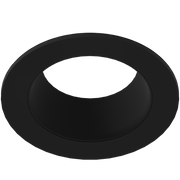 eco-downlight 3" standard round trim, black