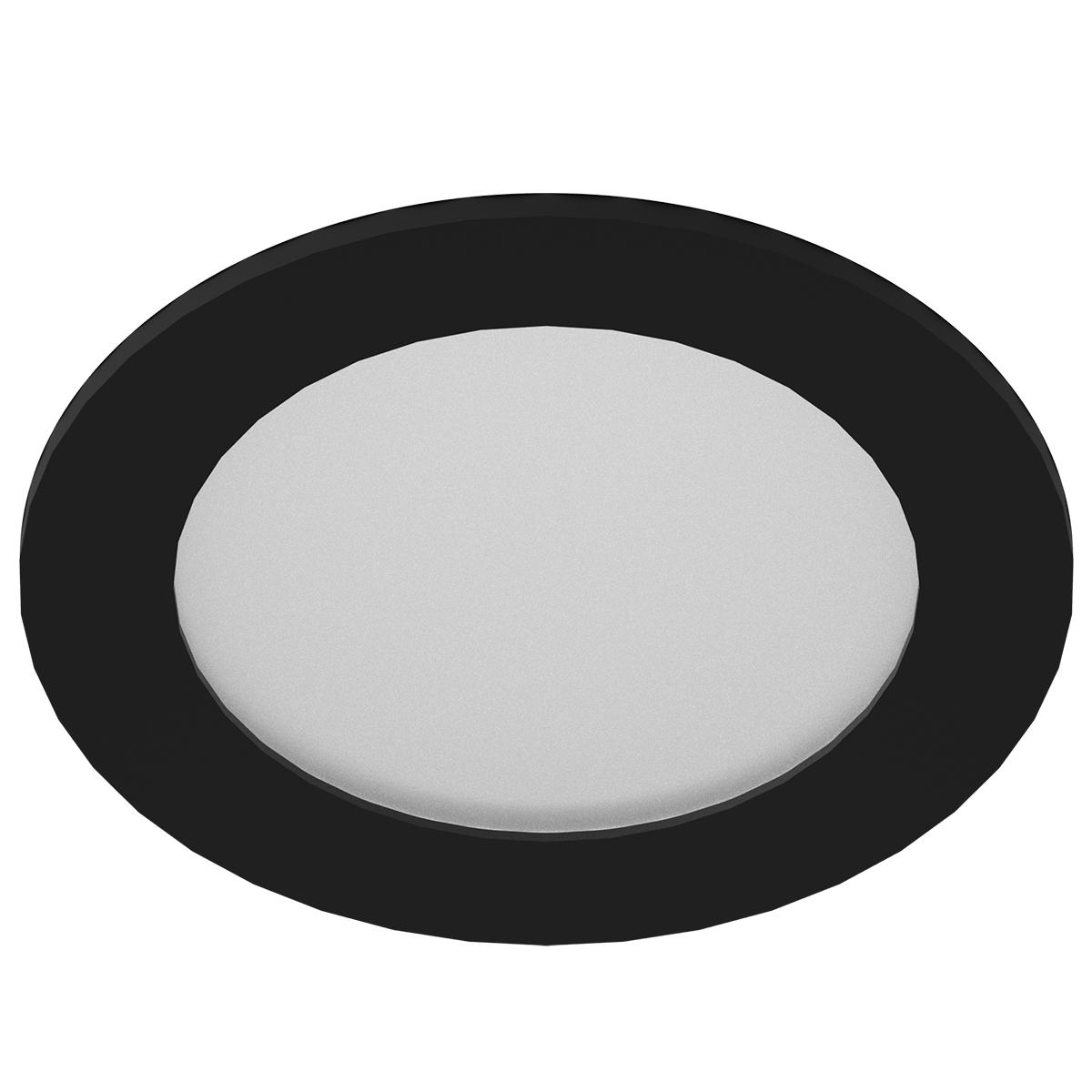 eco-downlight 3" wet listed round trim, black