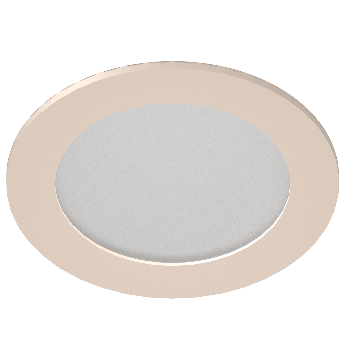 eco-downlight 3" wet listed round trim, champange