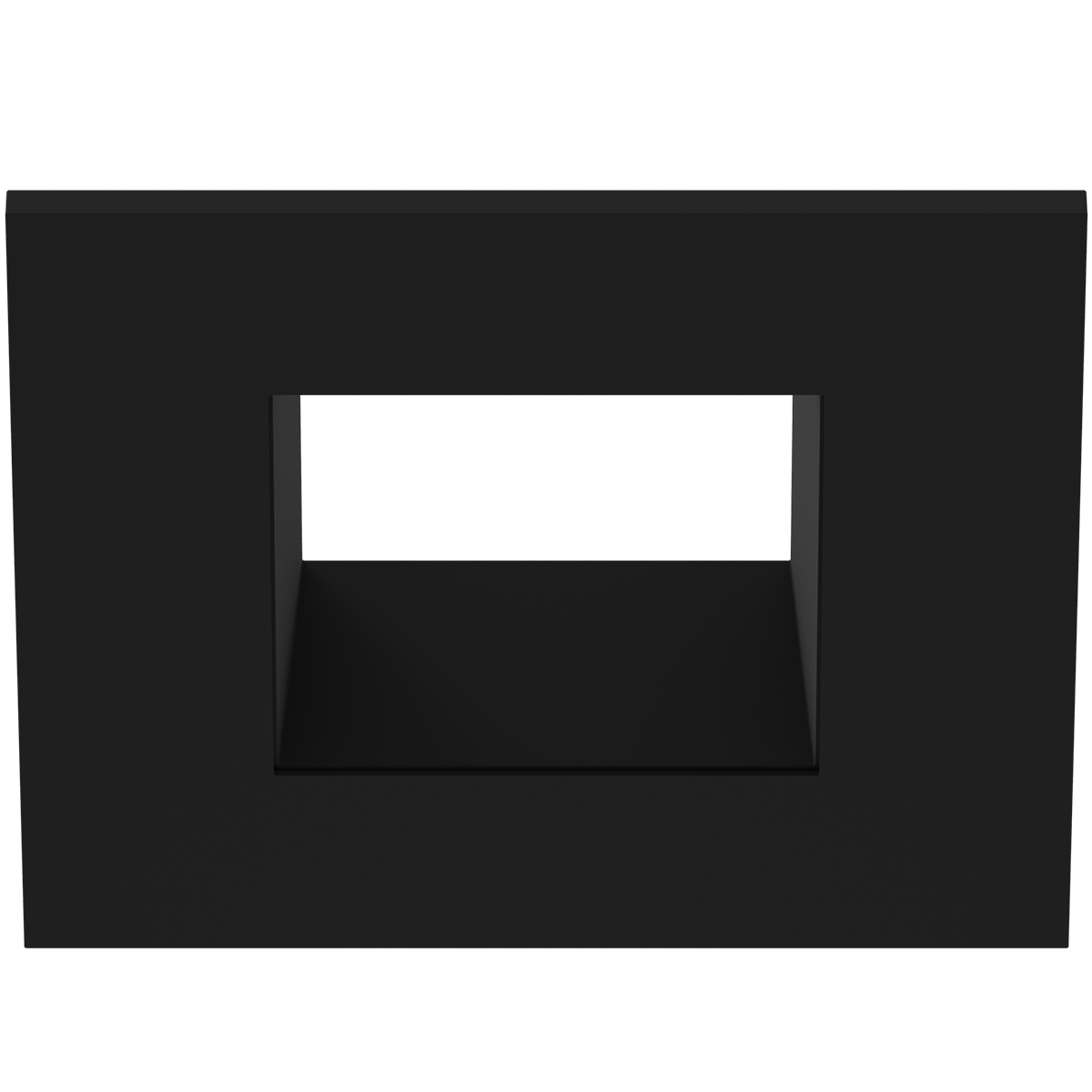 eco-downlight 3" adjustable square trim, black