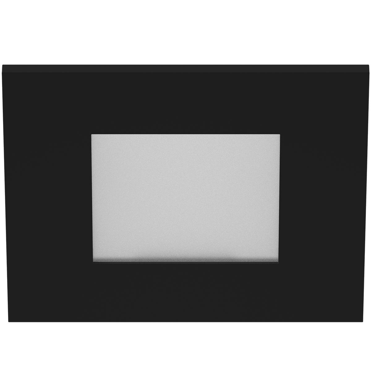eco-downlight 3" wet listed square trim, black