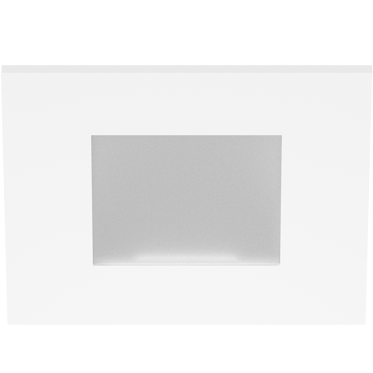 eco-downlight 3" wet listed square trim, white