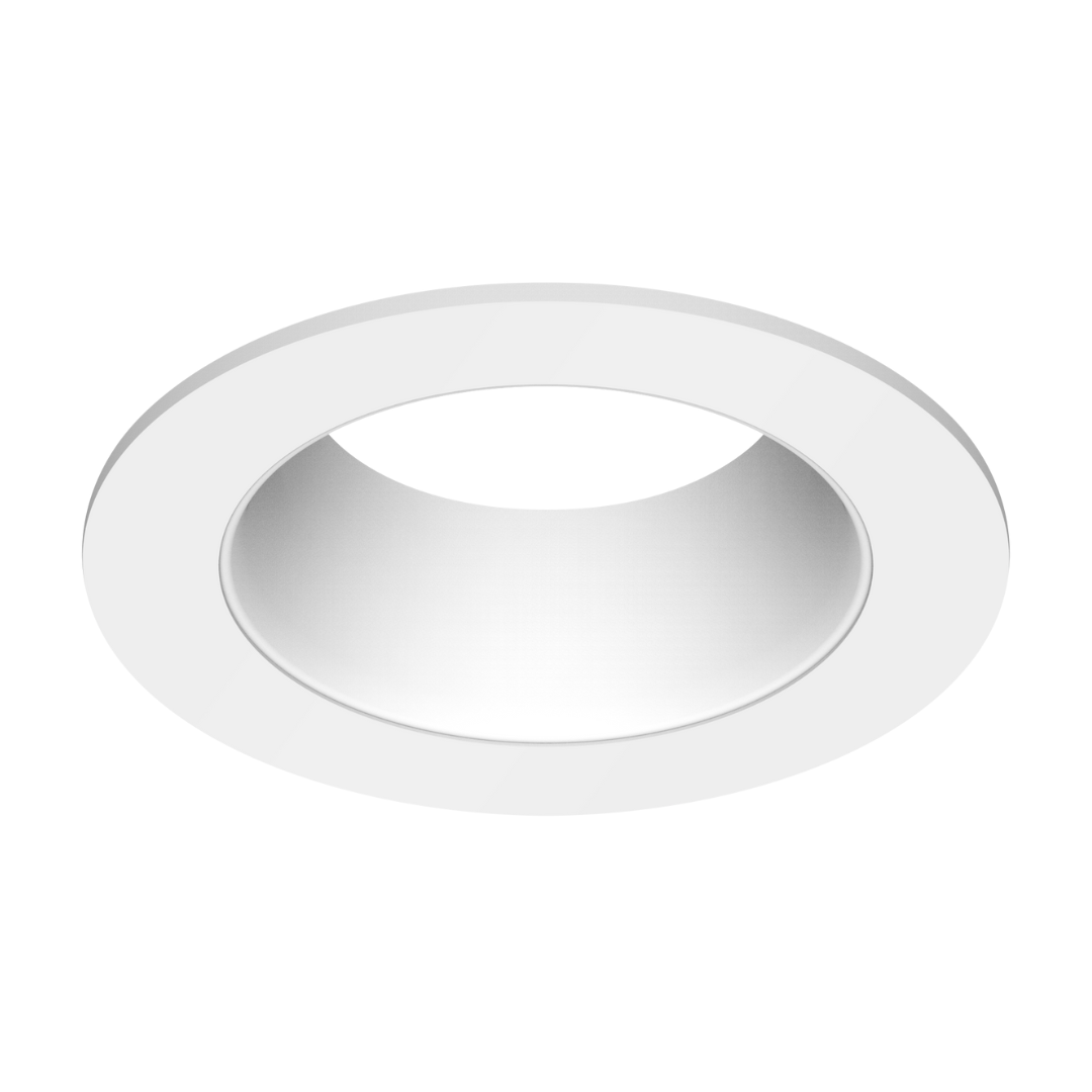 eco-downlight 3" standard round trim, white