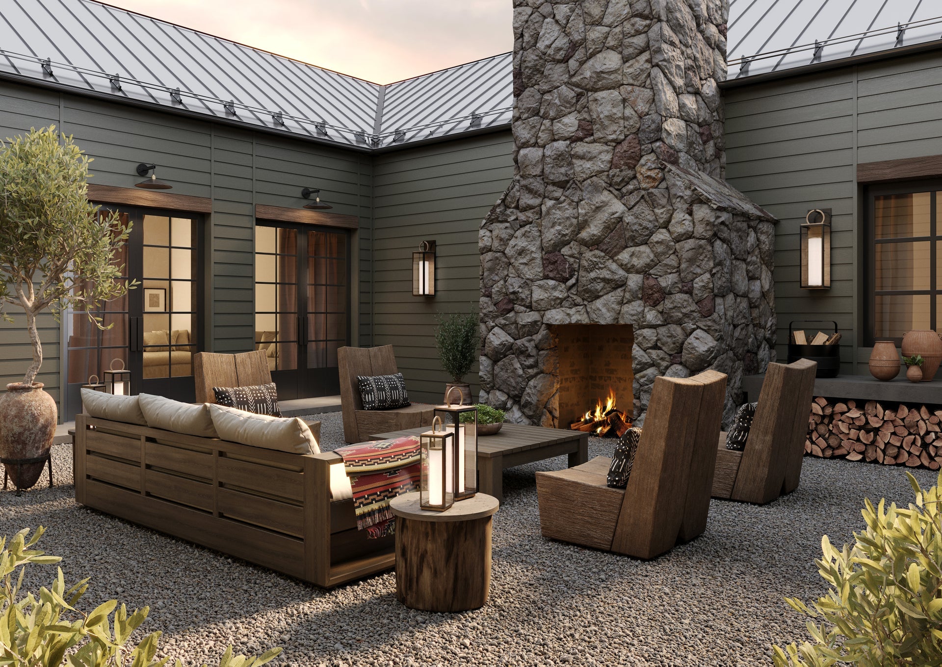 gareth exterior rechargeable table lamp