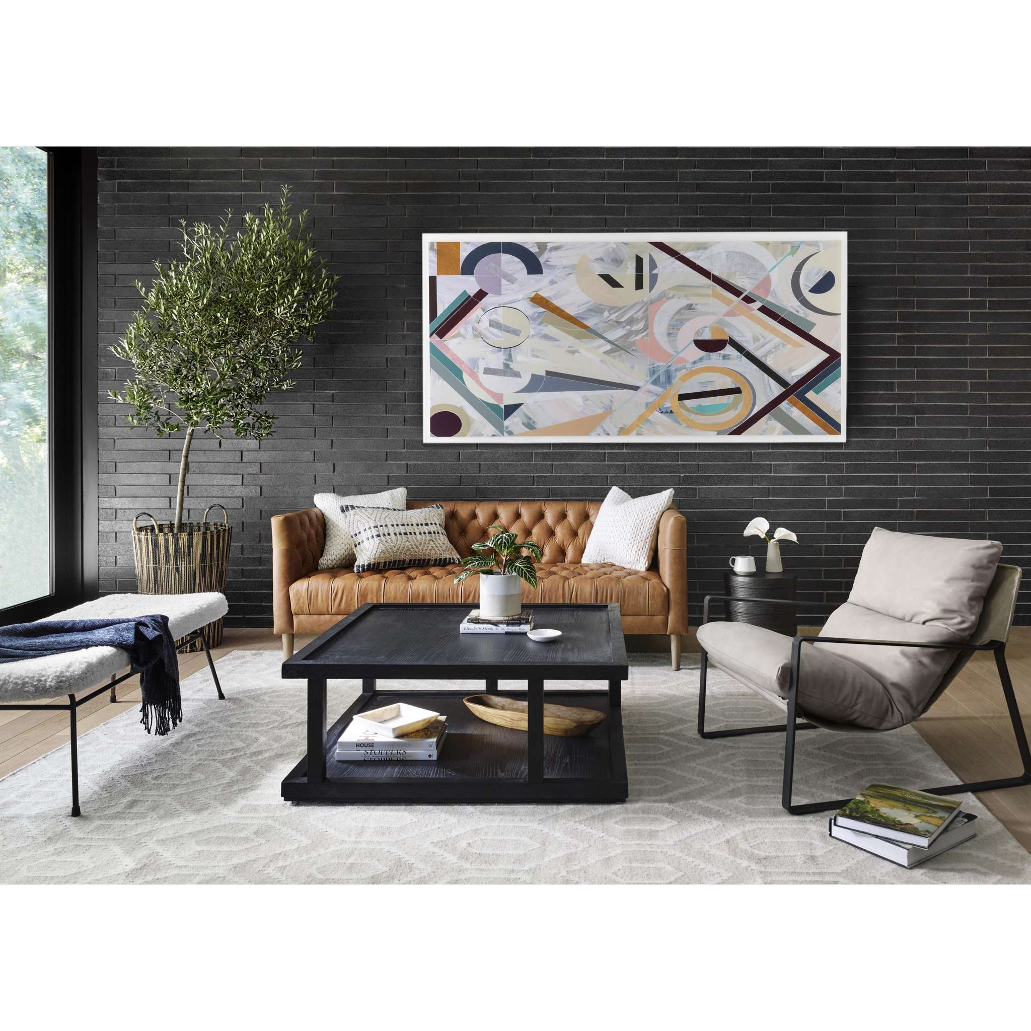 Trello Drum End Table