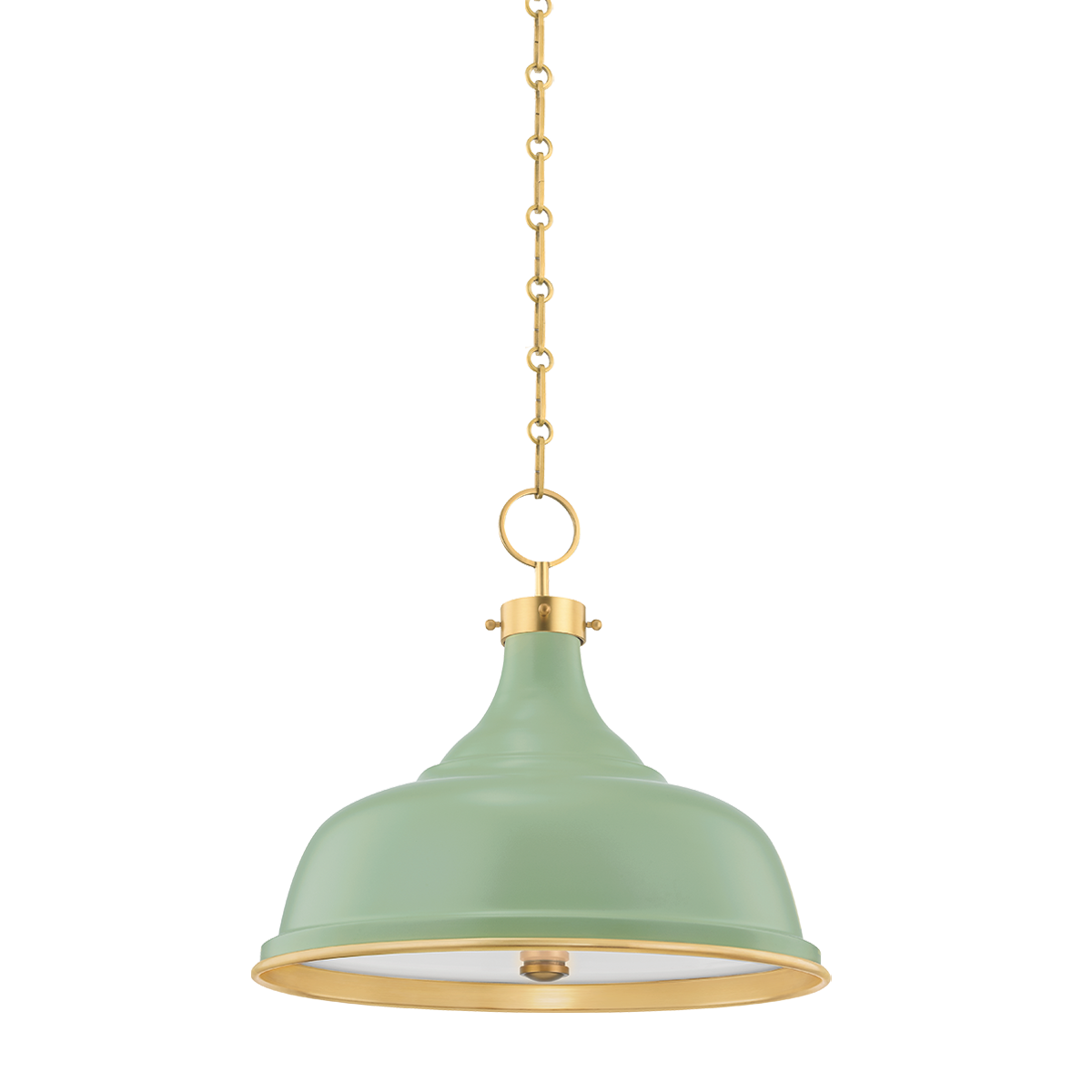painted no. 1 pendant