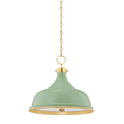 painted no. 1 pendant