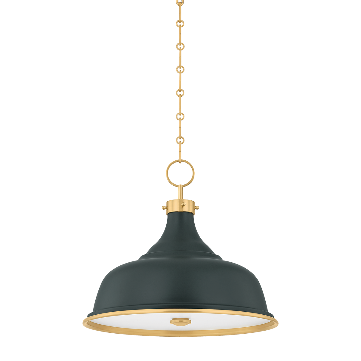 painted no.1 pendant