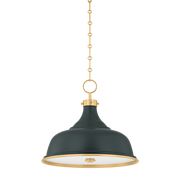 painted no.1 pendant