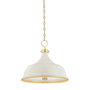 painted no. 1 pendant