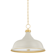 painted no. 1 pendant