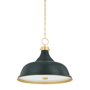 painted no. 1 pendant