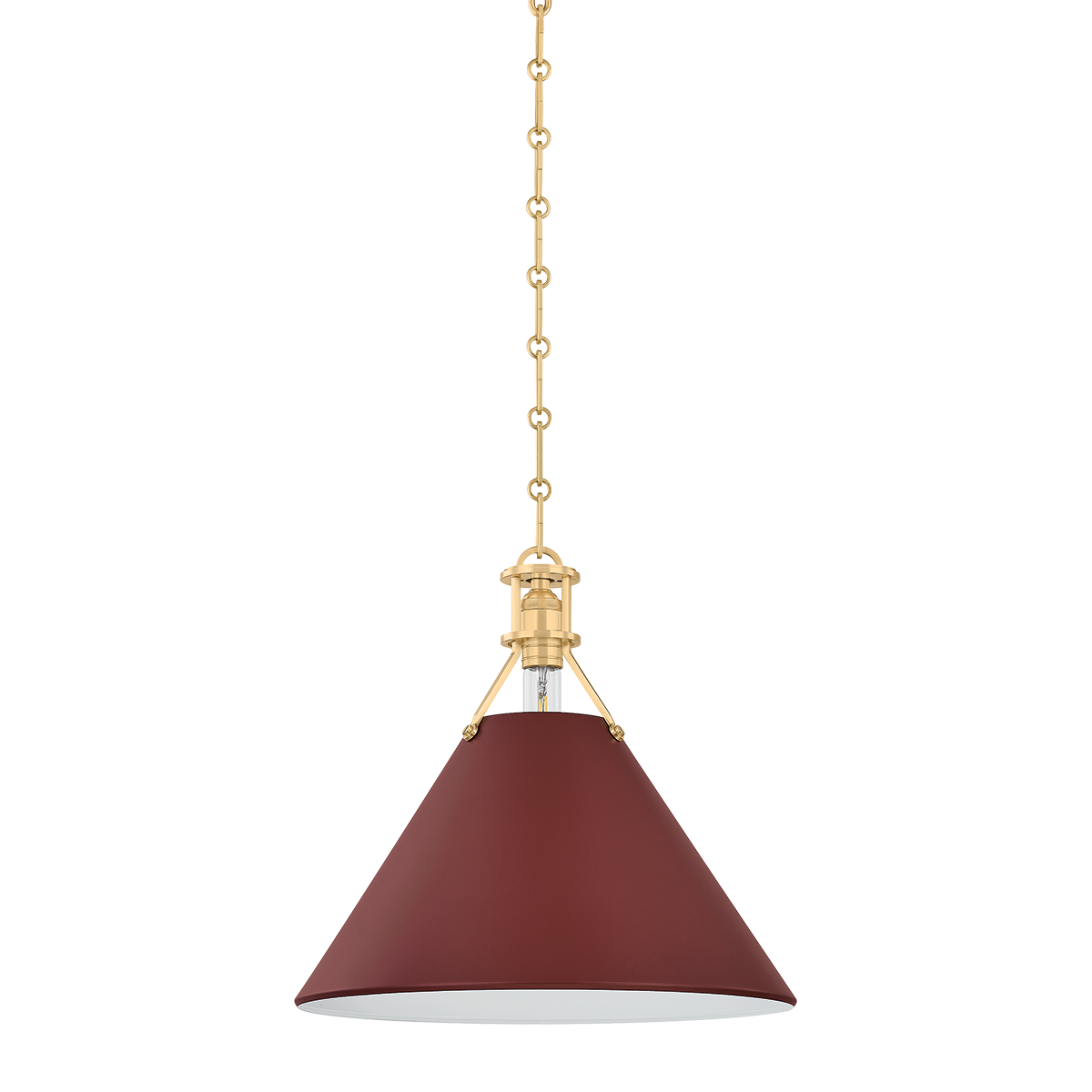 painted no.2 pendant