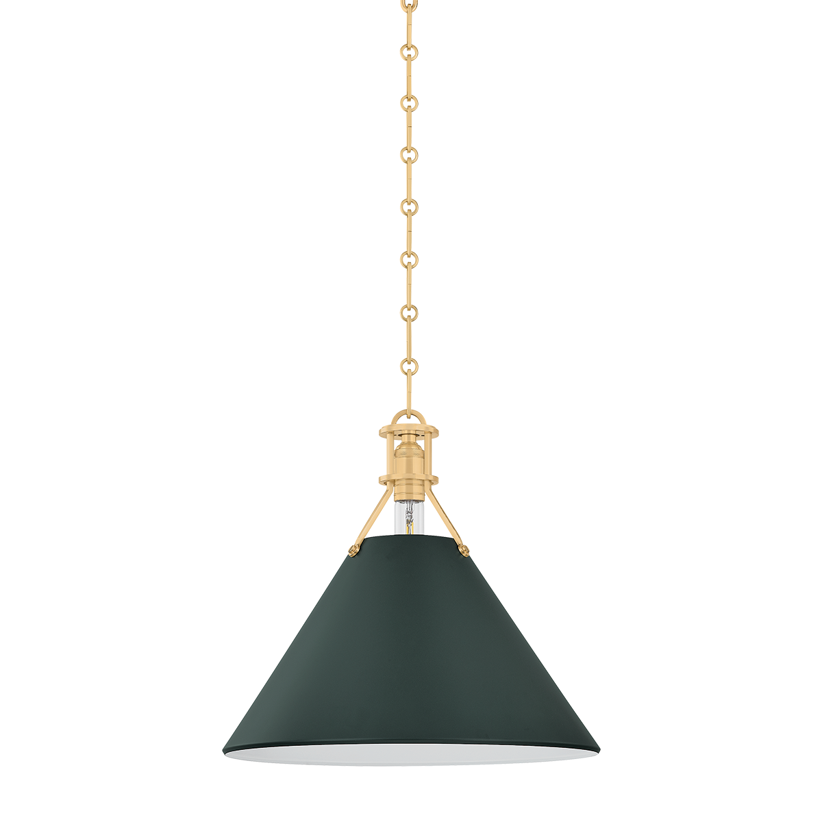 painted no.2 pendant