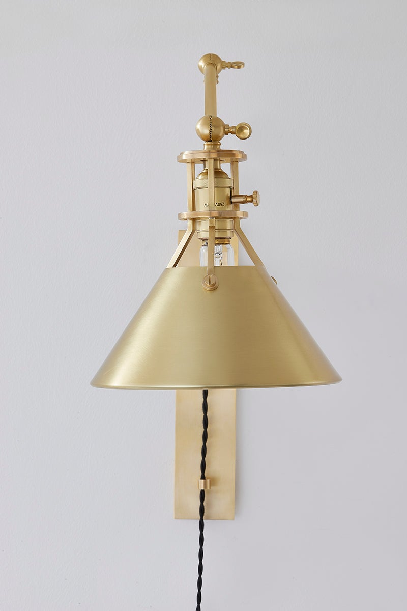 metal no. 2 plug-in sconce