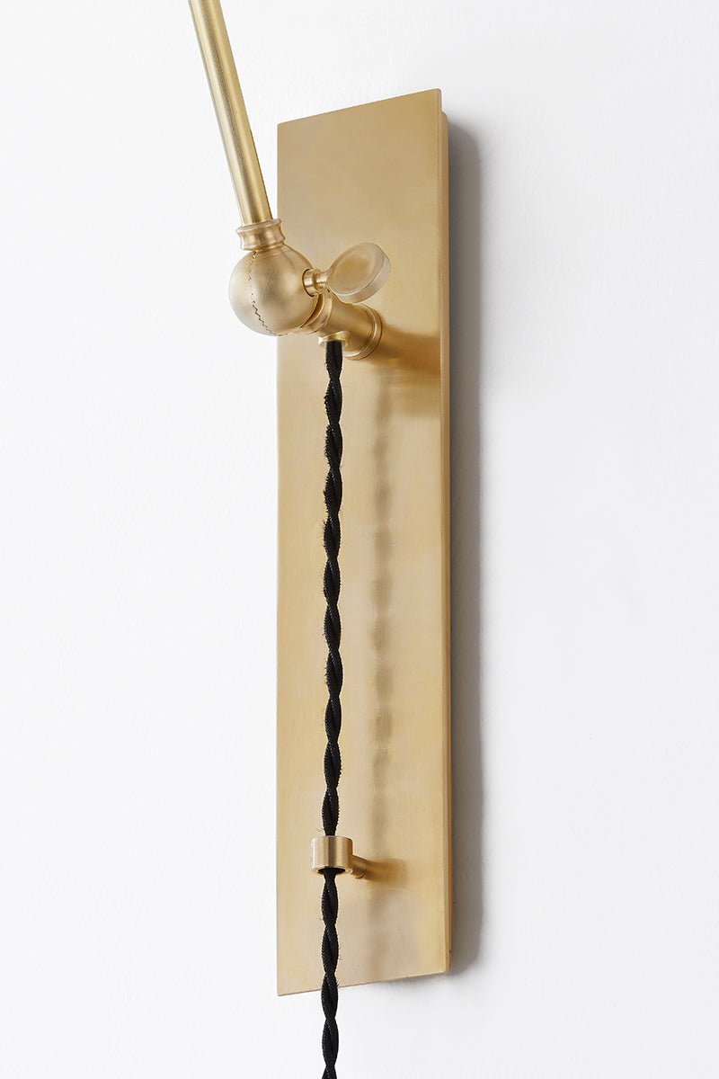 metal no. 2 plug-in sconce
