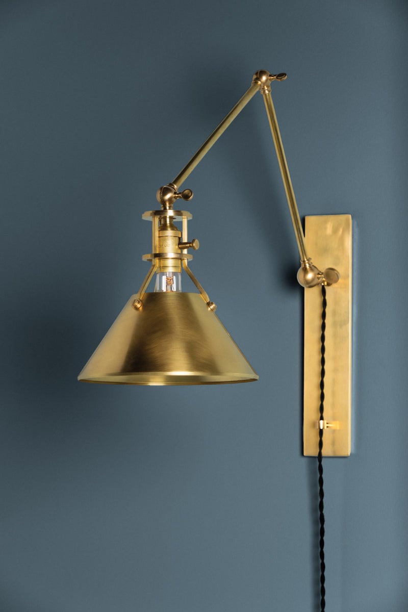 metal no. 2 plug-in sconce