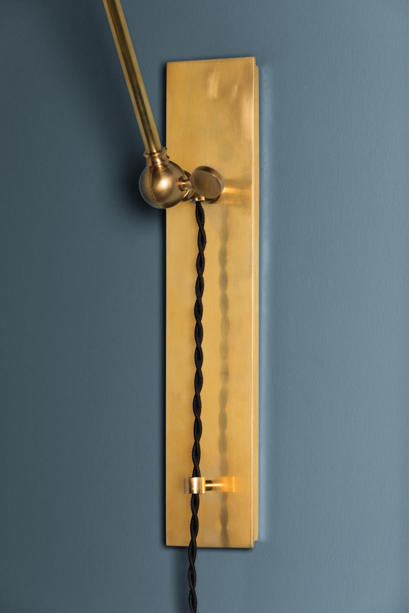 metal no. 2 plug-in sconce