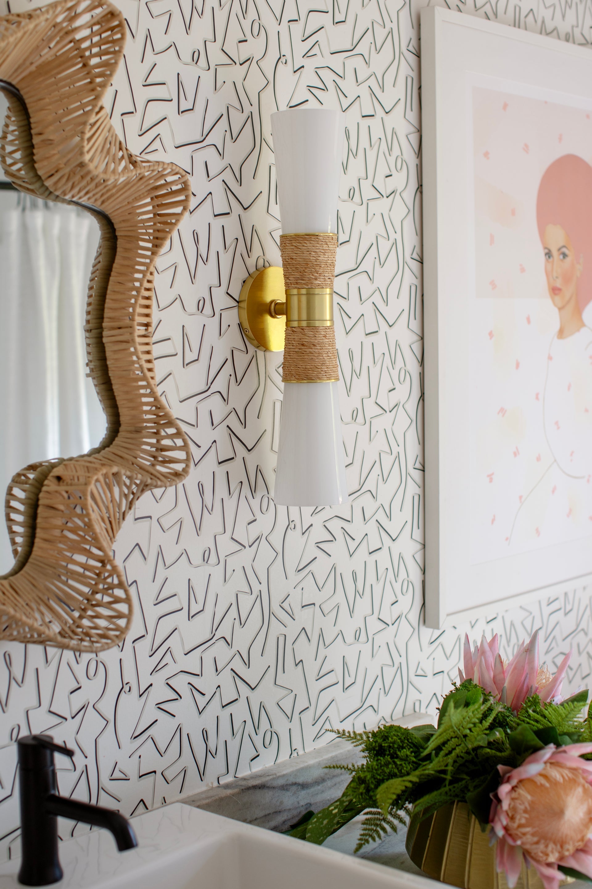 mica wall sconce