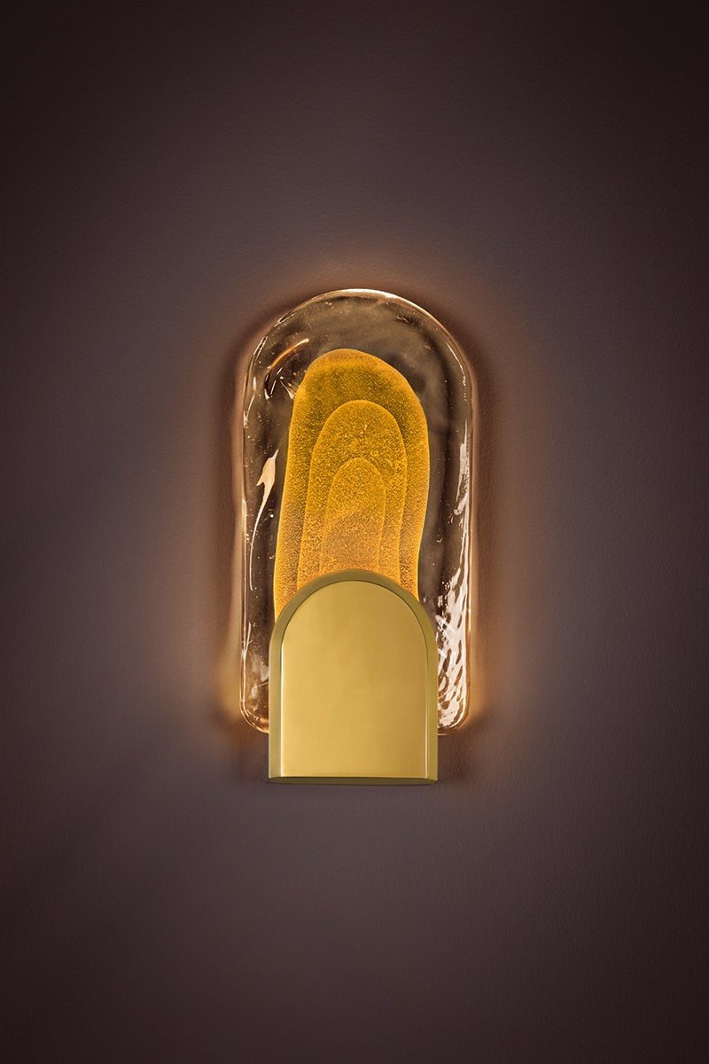 morganite wall sconce
