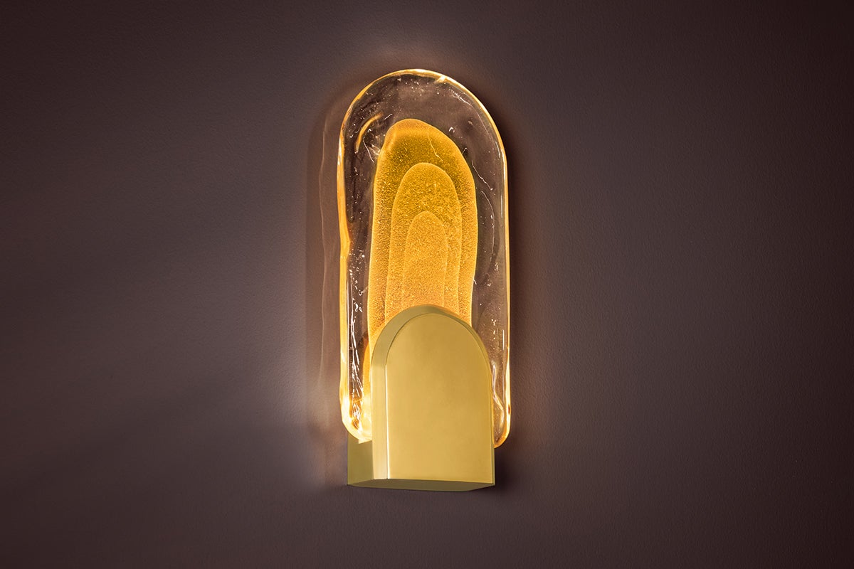 morganite wall sconce