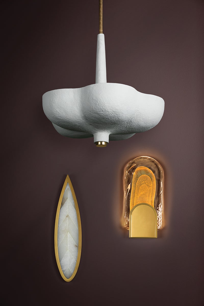 morganite wall sconce