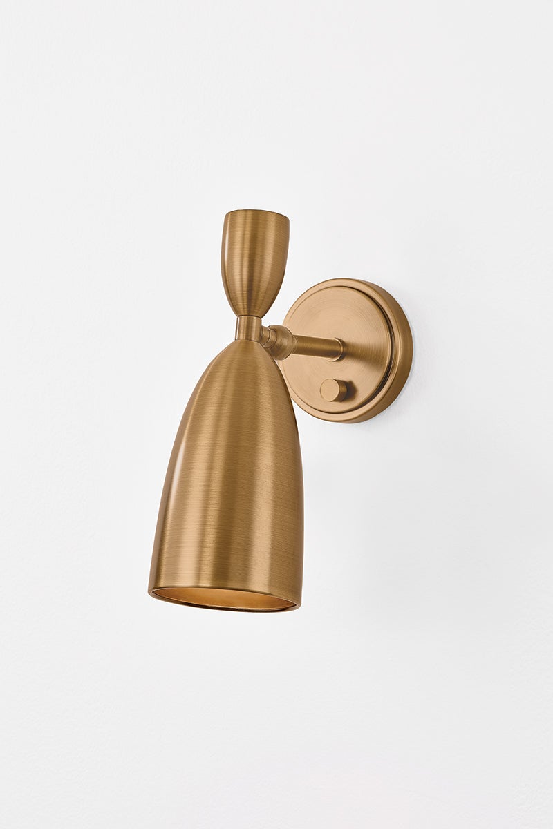 spade wall sconce