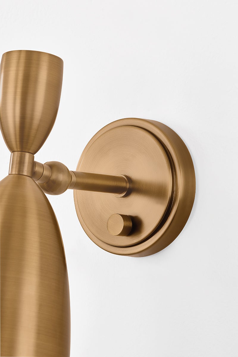 spade wall sconce