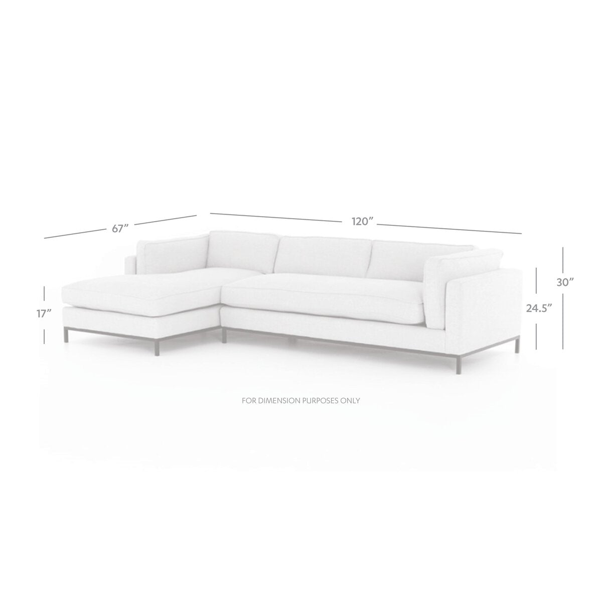 Grammercy 2-Piece Chaise Sectional