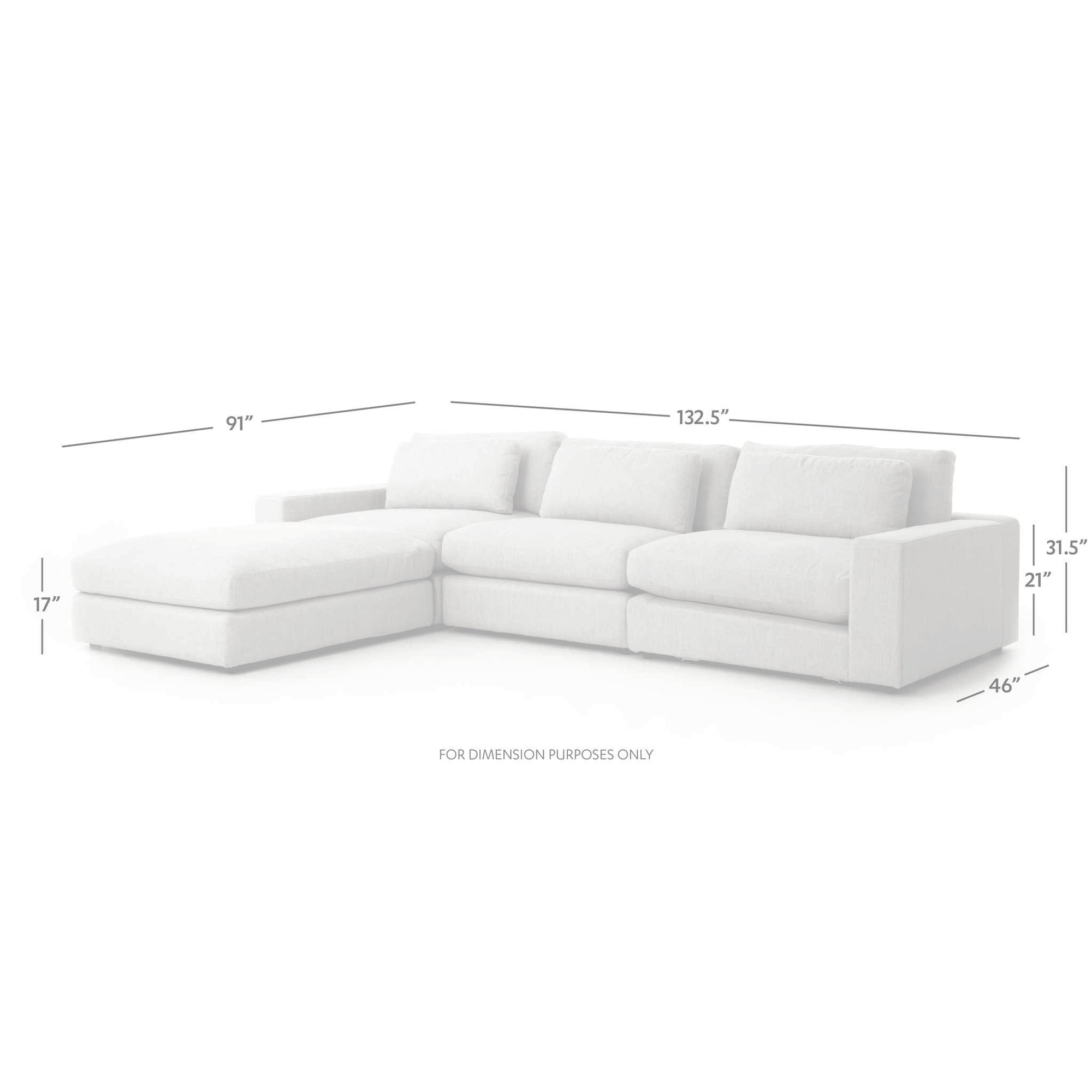 Bloor Sofa W Ottoman Kit