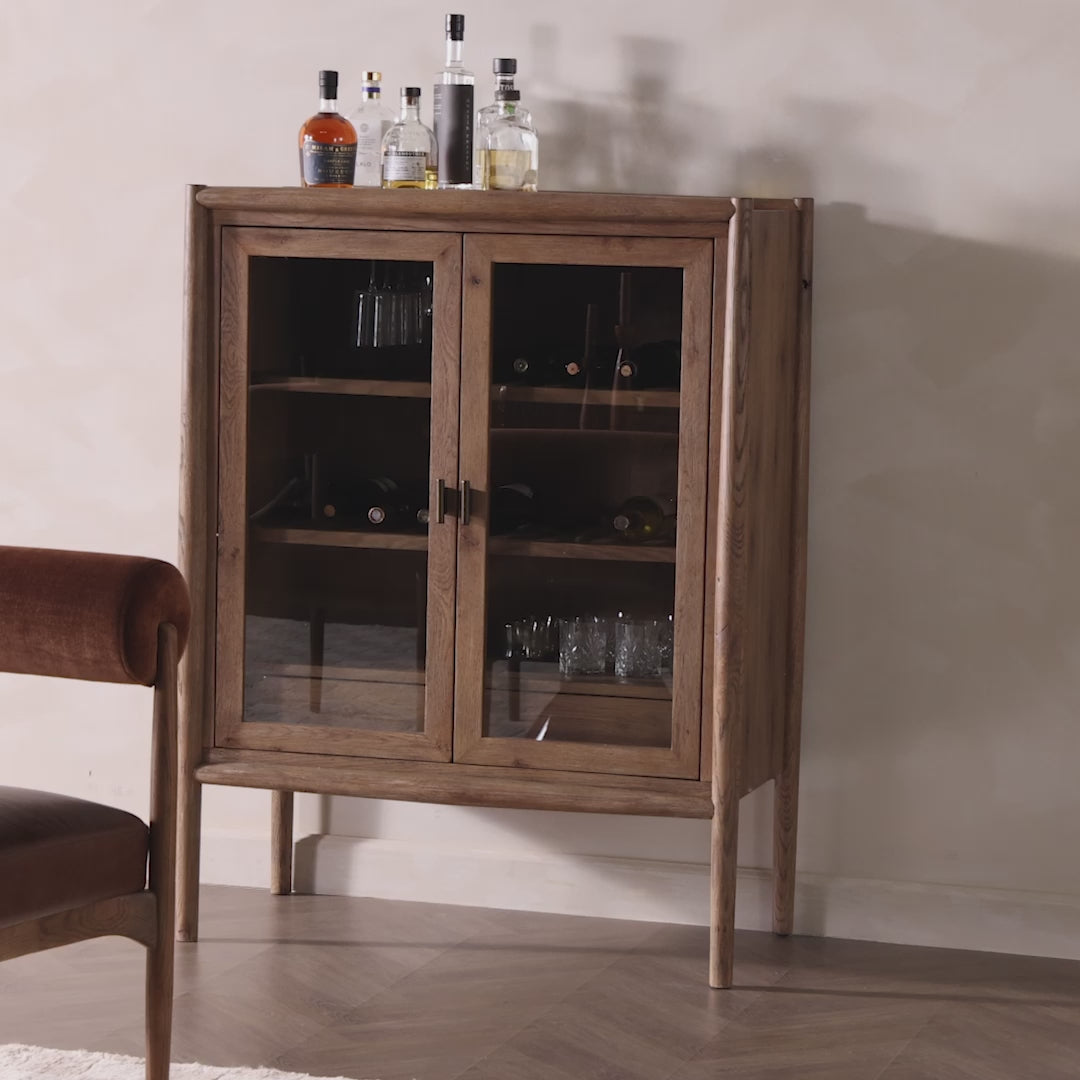 Load video: Glenview Bar Cabinet