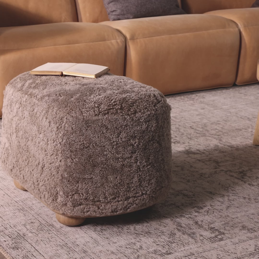 Load video: Taupe Shearling