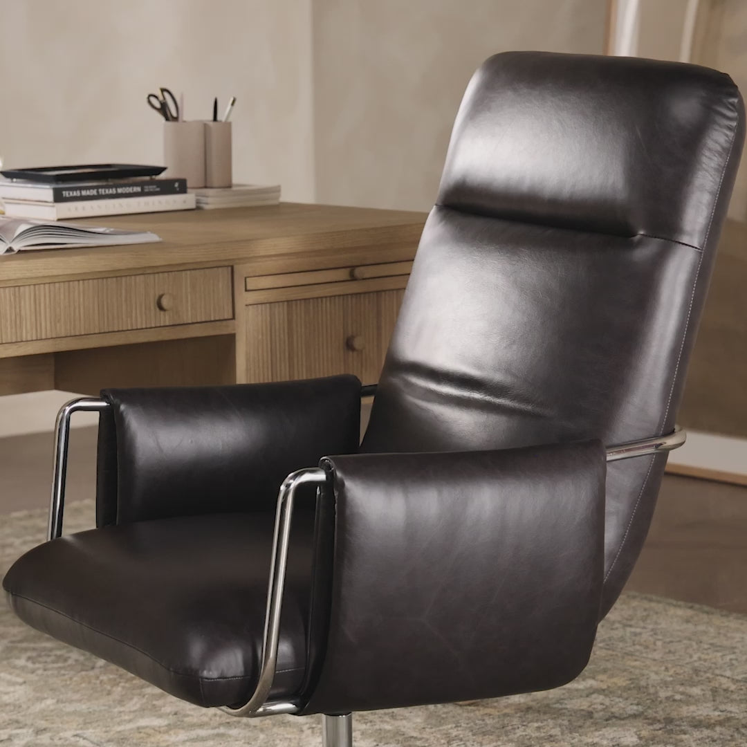 Load video: Sherman Desk Chair