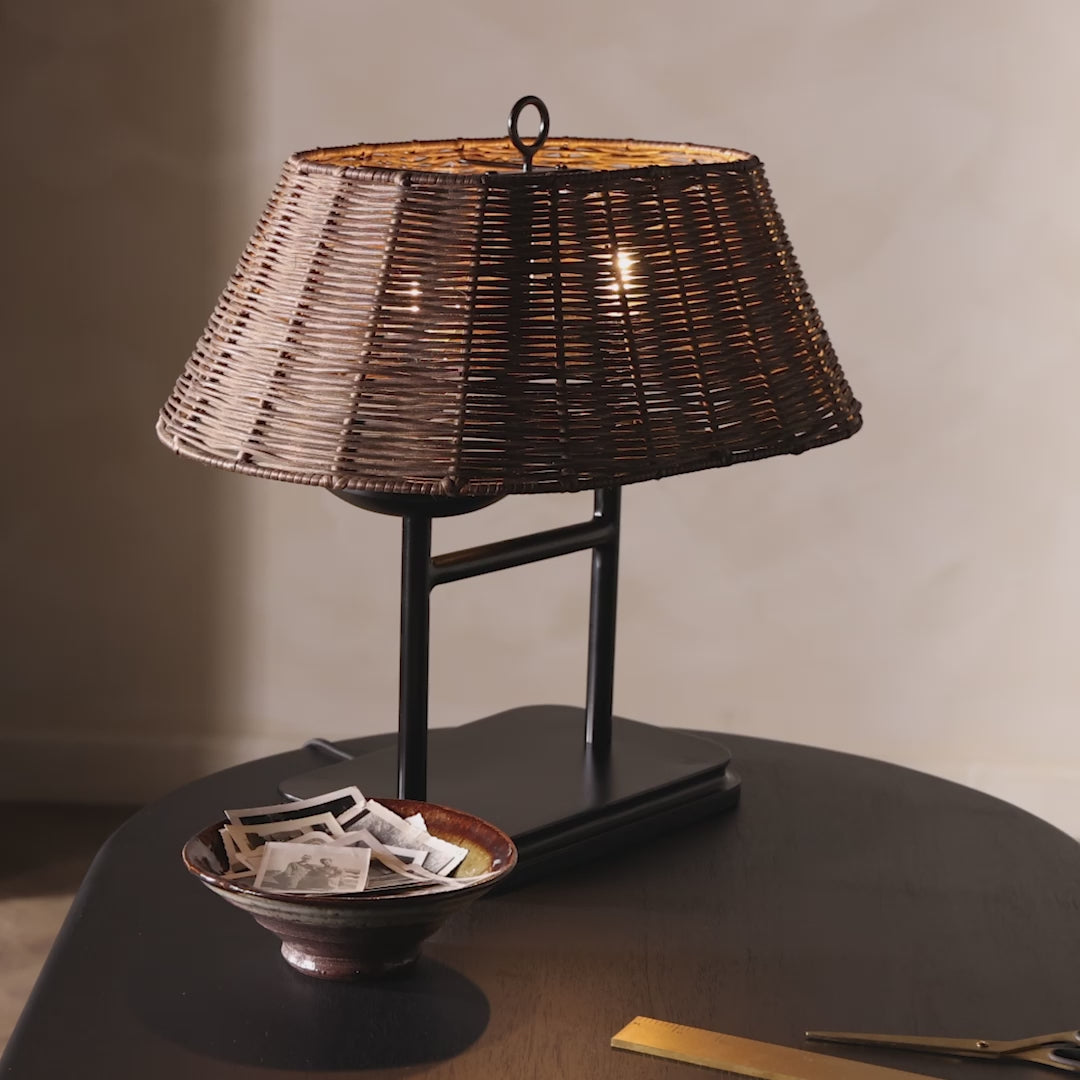 Load video: Harwick Table Lamp