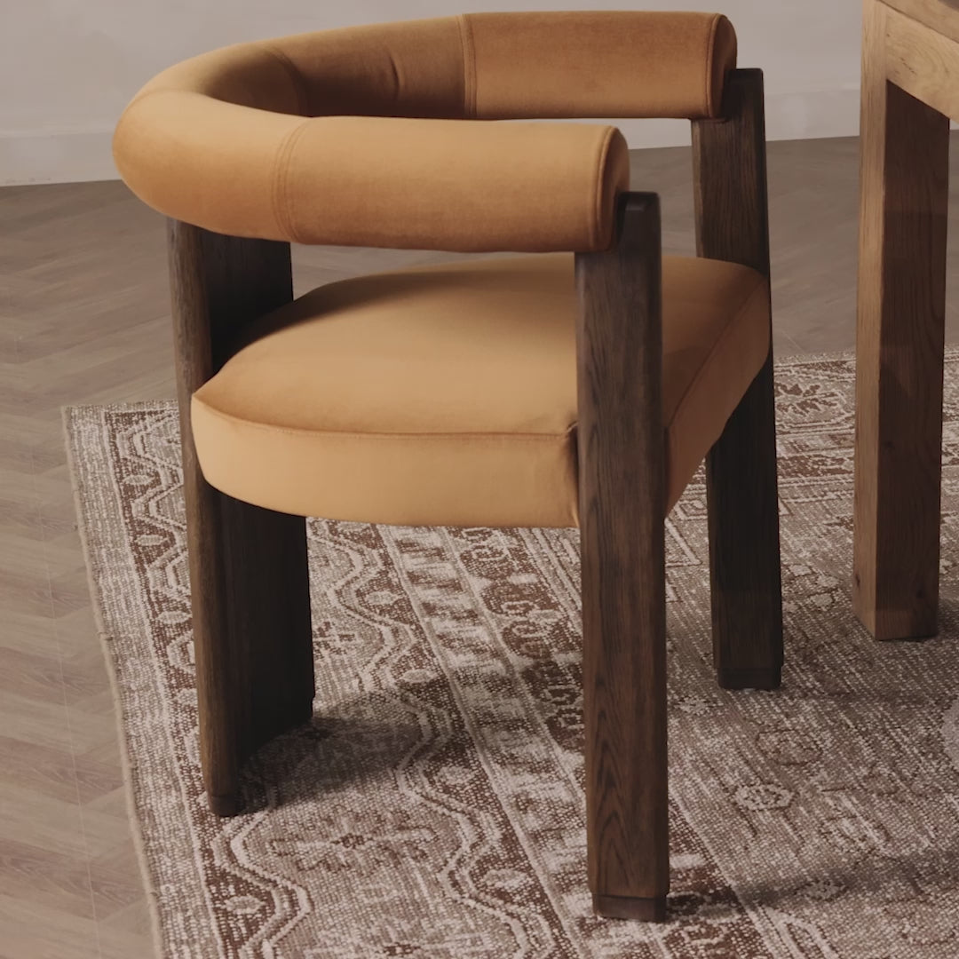 Load video: Canon Dining Chair