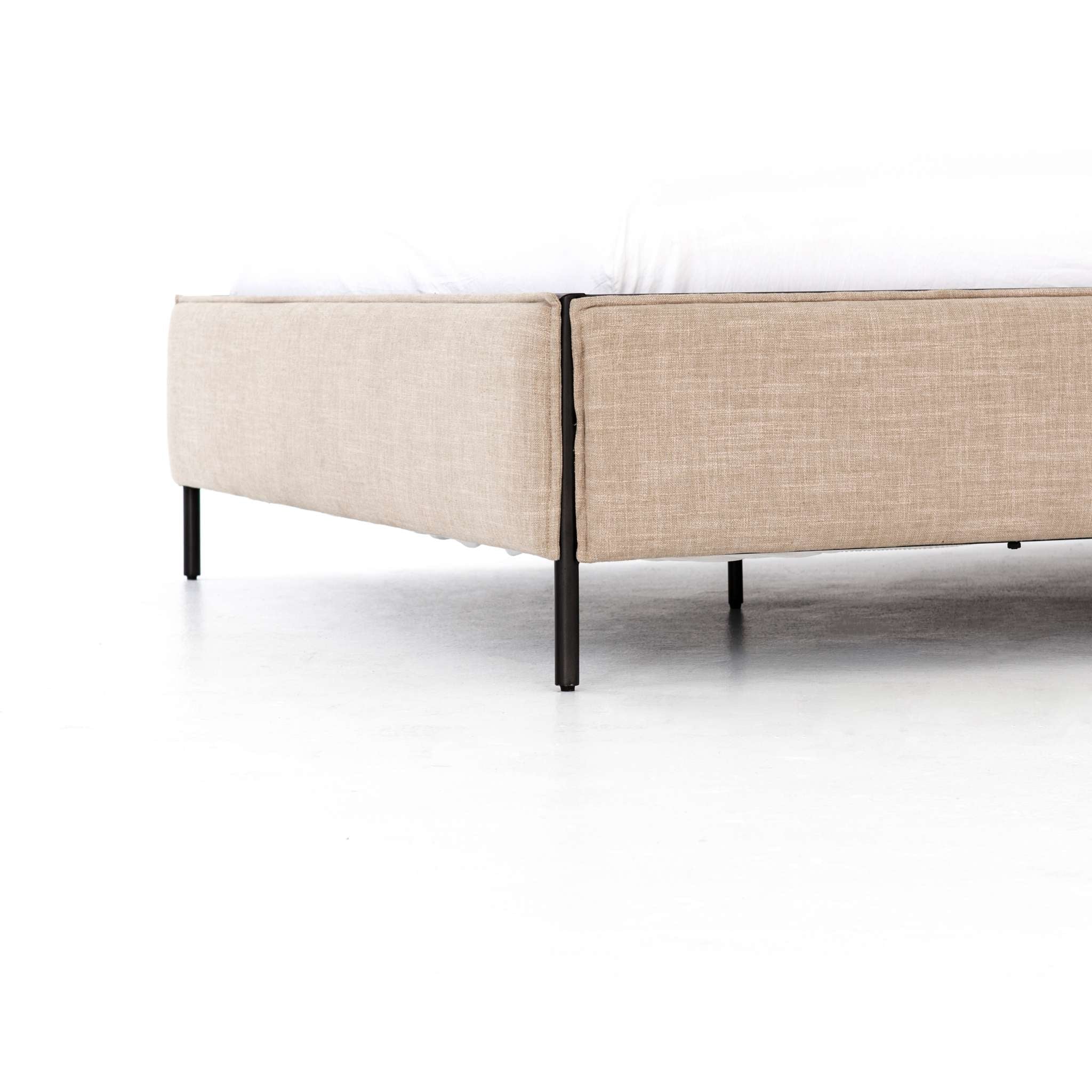 Leigh Upholstered King Bed-Palm Ecru