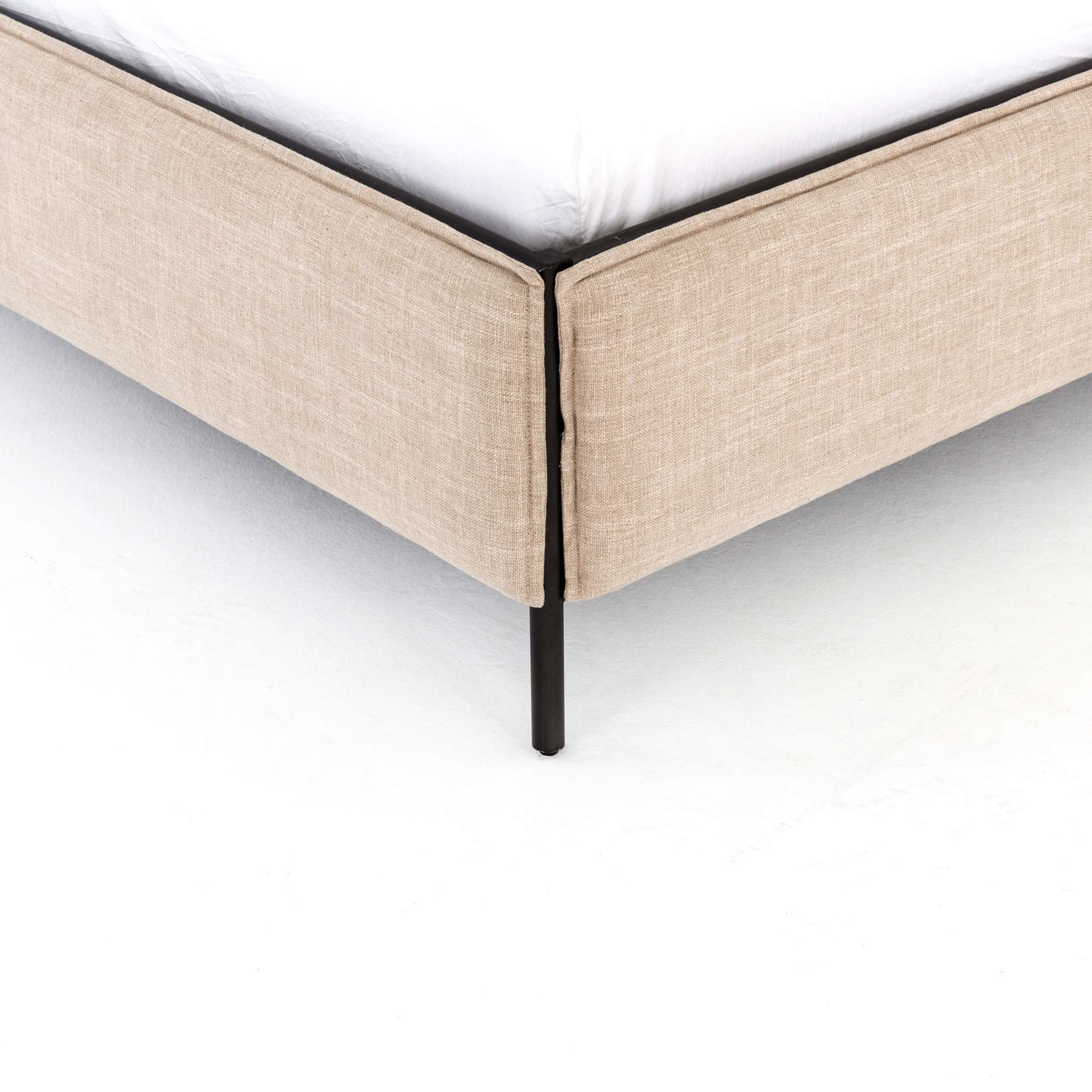 Leigh Upholstered King Bed-Palm Ecru