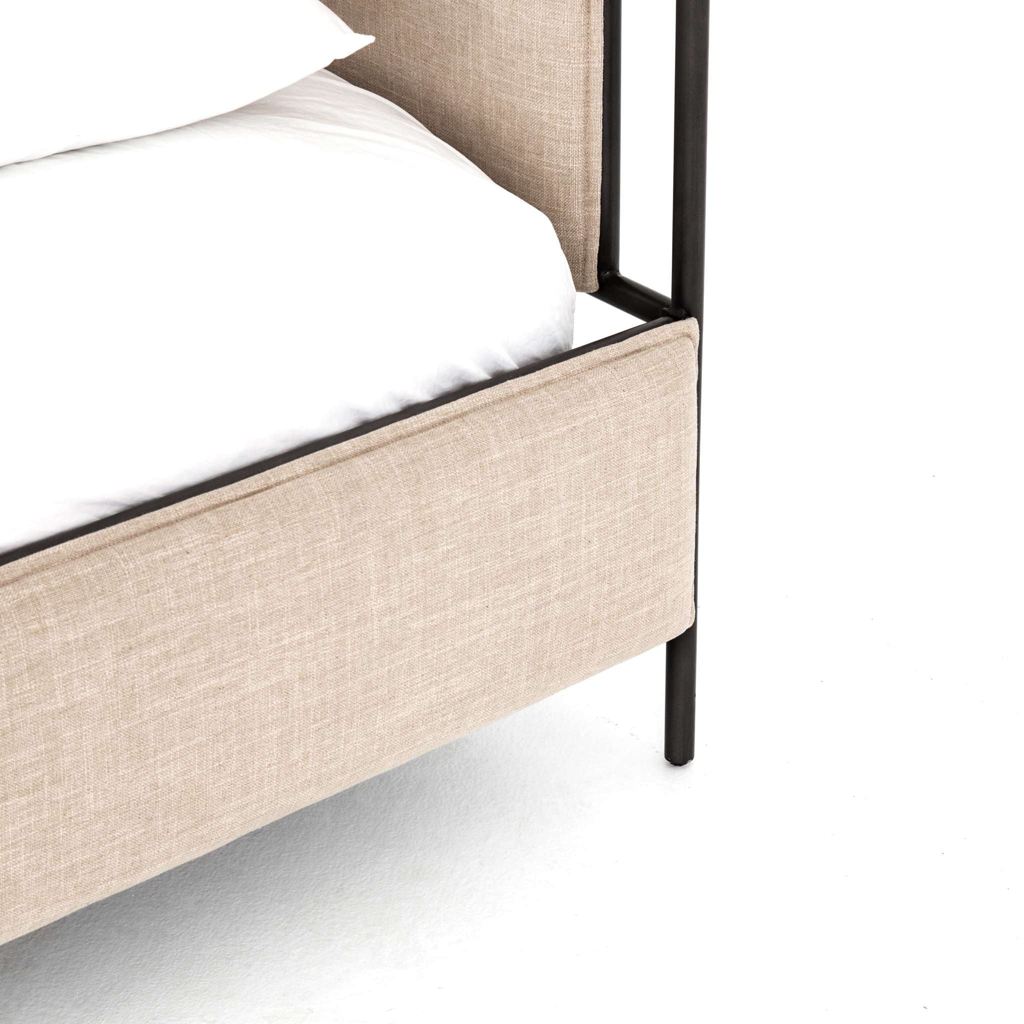 Leigh Upholstered King Bed-Palm Ecru