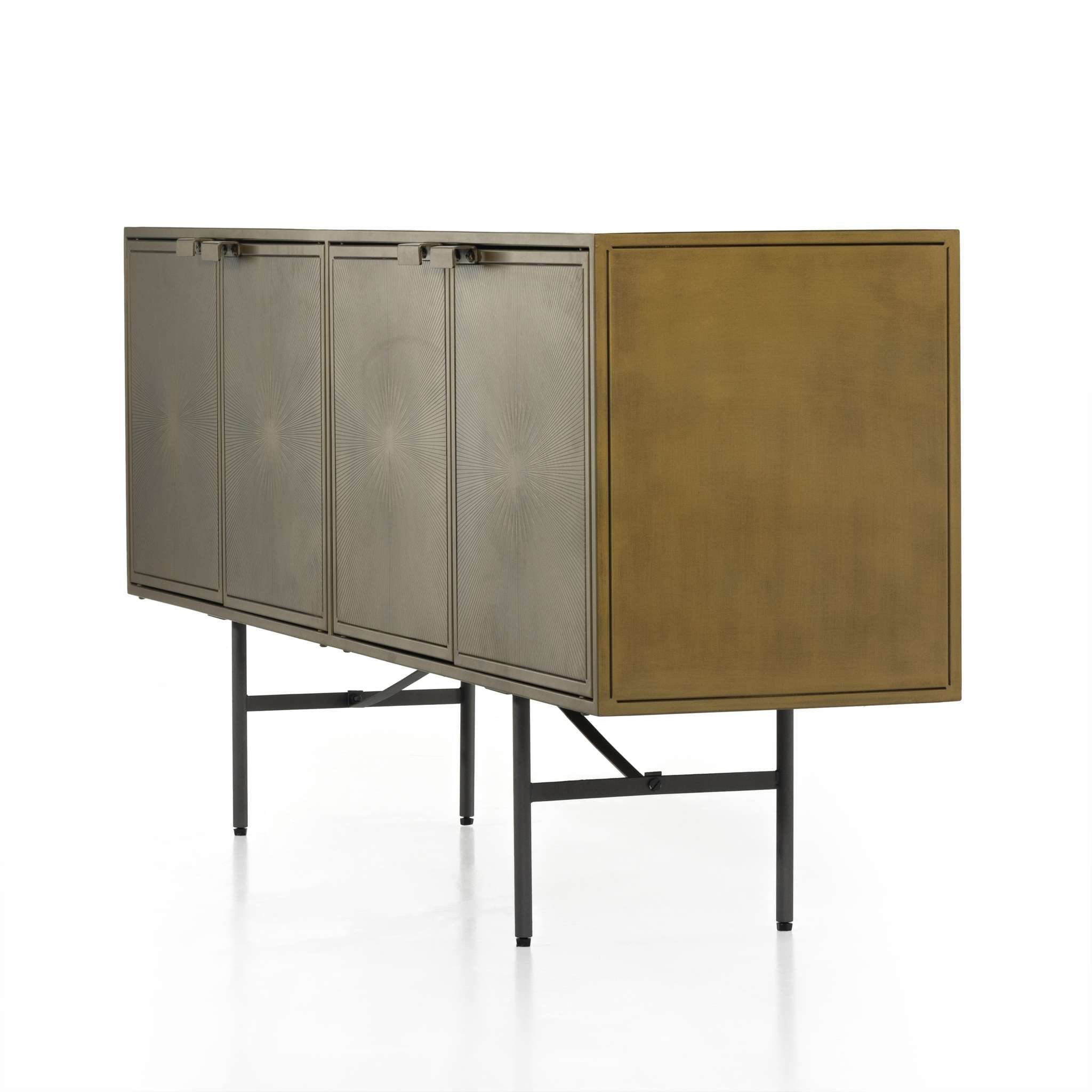 Sunburst Sideboard-Aged Brass