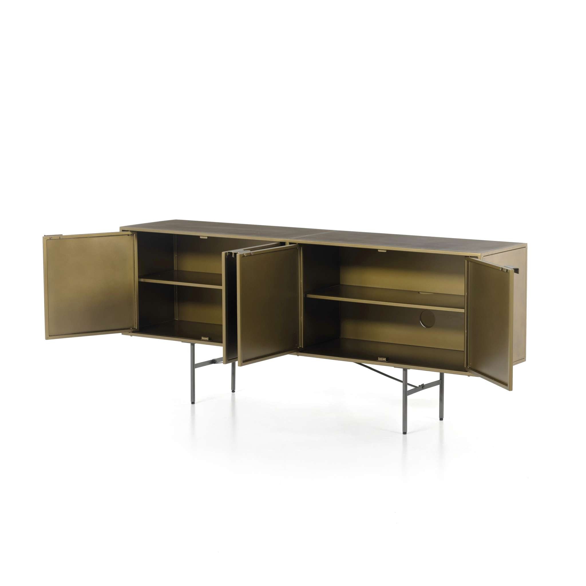 Sunburst Sideboard-Aged Brass