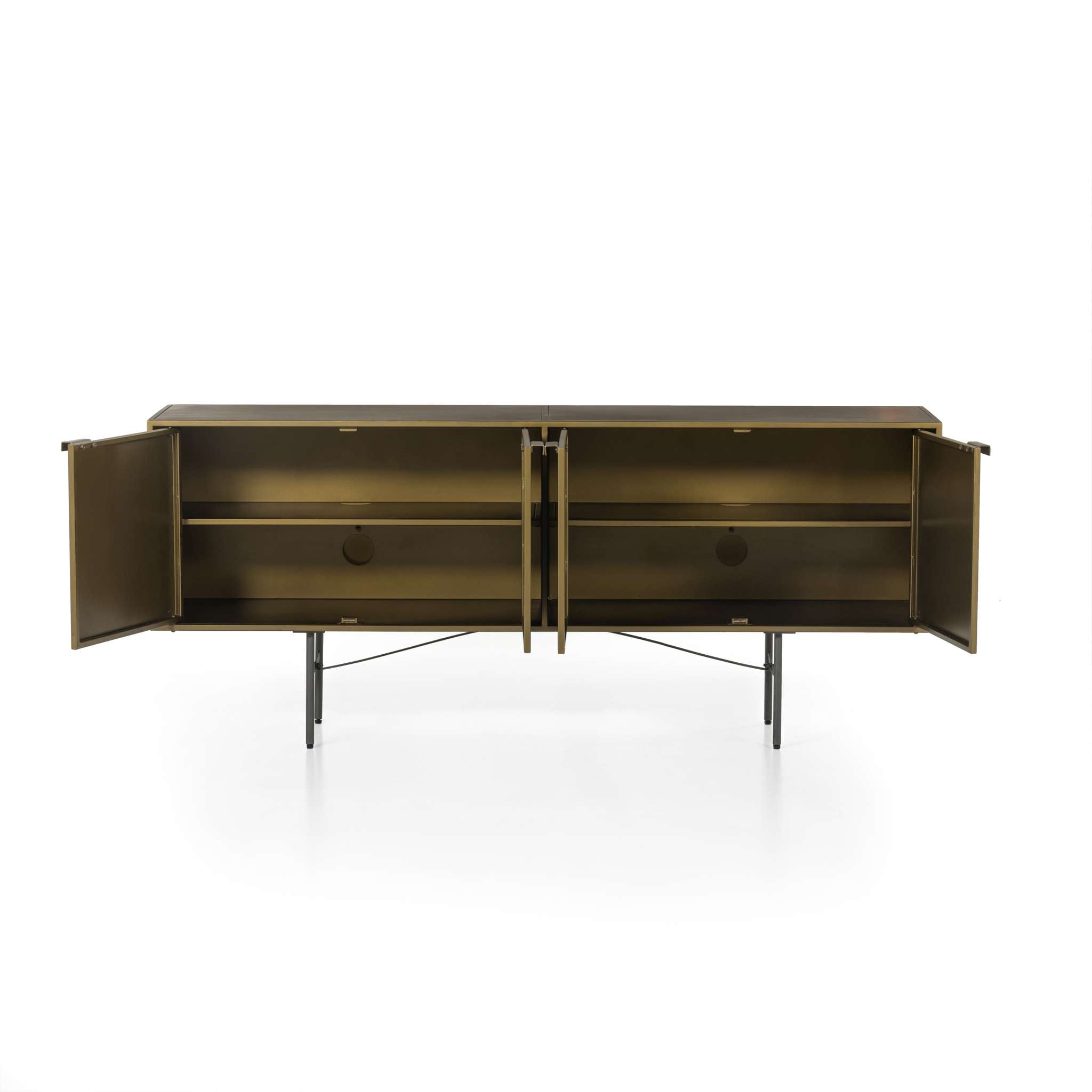 Sunburst Sideboard-Aged Brass